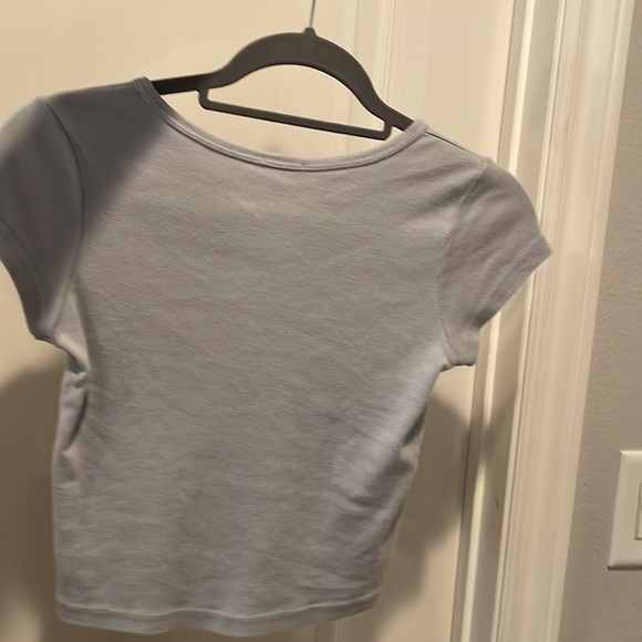 Brandy Melville light blue Ashlyn top - Picture 2 of 2